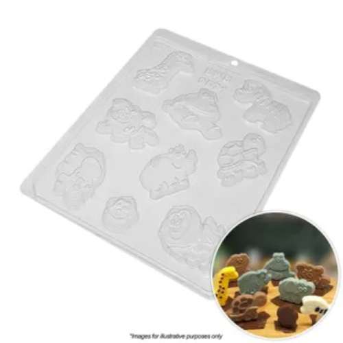 Safari Animals Chocolate Mould - Click Image to Close